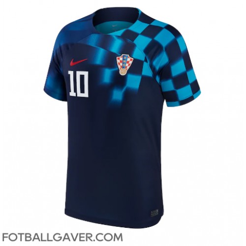 Kroatia Luka Modric #10 Fotballklær Bortedrakt VM 2022 Kortermet